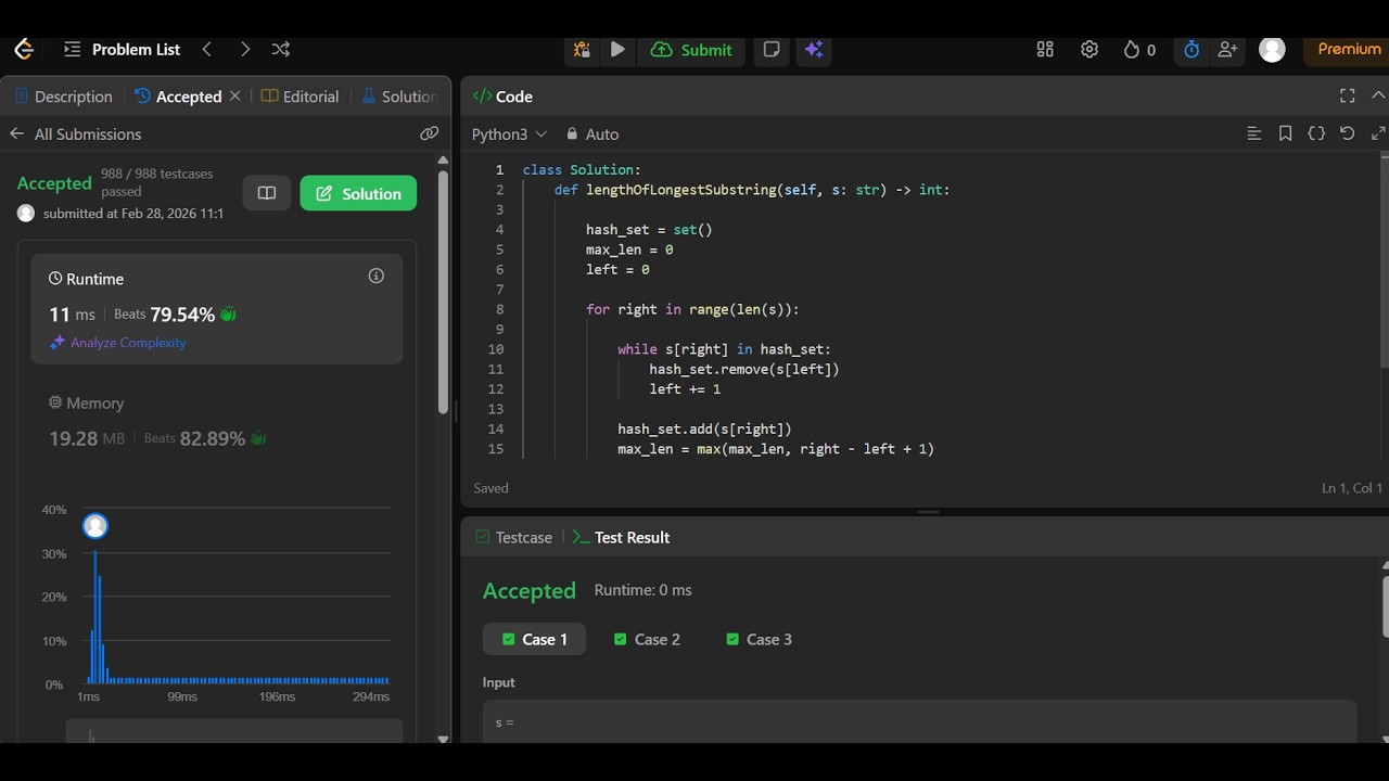 Smash LeetCode #3: Longest Substring Without Repeating Characters