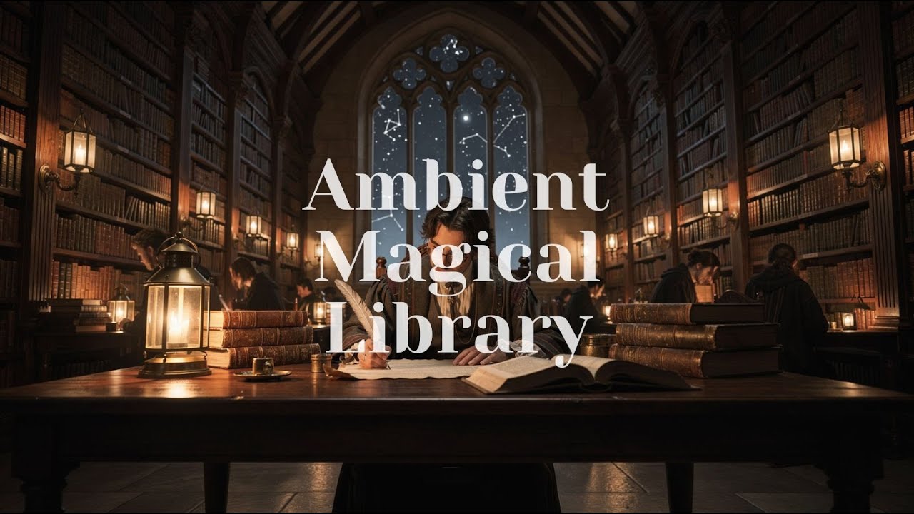 Study in the Magical Library – Cinematic Ambient Music for Focus, Reading & Deep Work