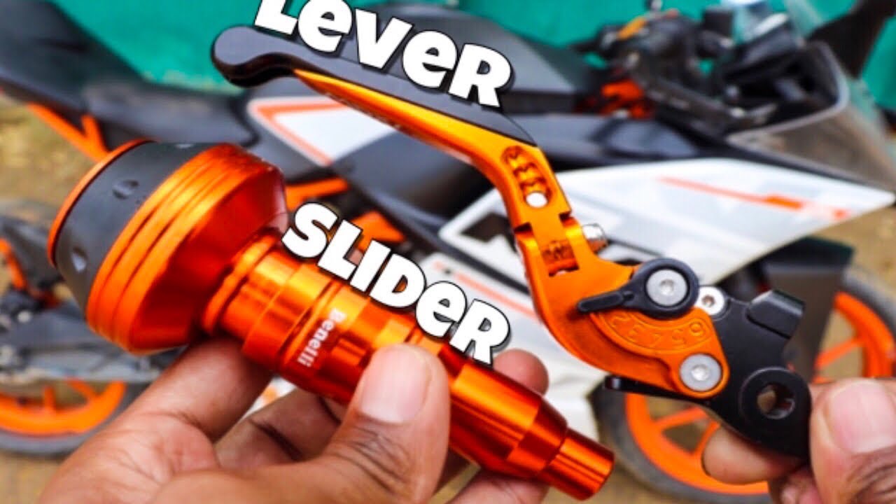 Install foldable Lever and Slider in KTM | modification | techno khan