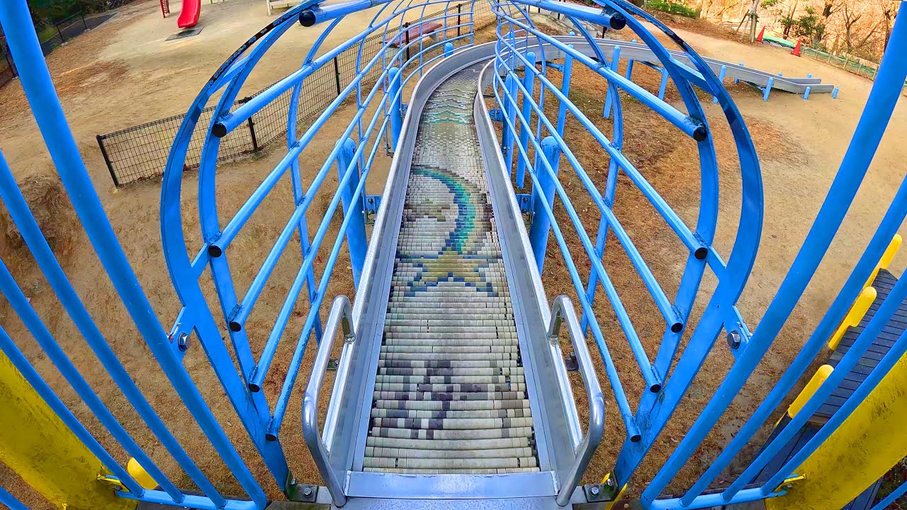 【山口県】冒険の森 下松スポーツ公園のローラーすべり台【山口県下松市】【すべおじ】【大人向け】