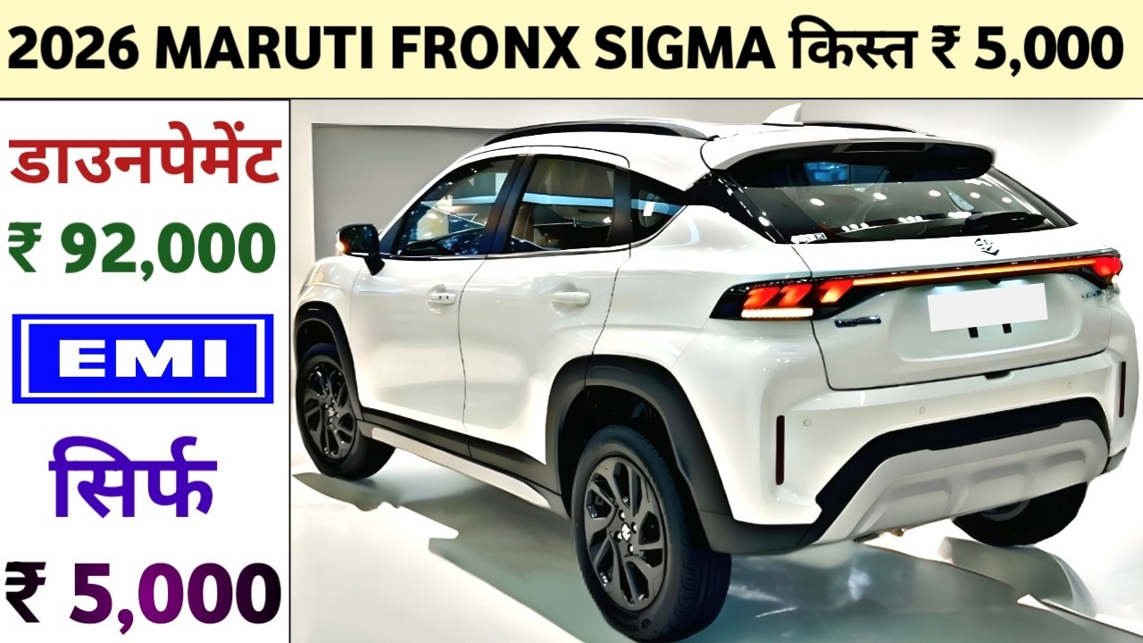2026 Maruti Fronx Sigma Price 🔥 | Maruti Fronx Base Model Price, On Road Price & किस्त ₹ 5,000