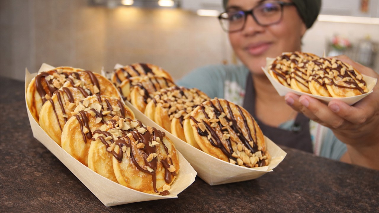 Mini hot cakes listos para la venta