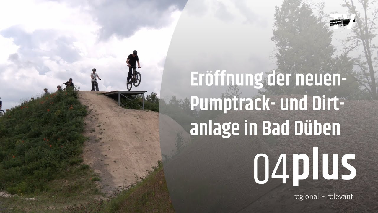 Eröffnung der neuen Pumptrack- und Dirtanlage in Bad Düben