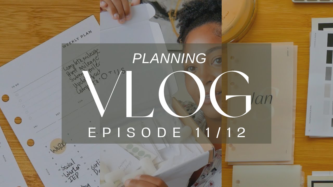 Planning Diaries: Ep. 11 & 12 (8Lotus december subscription box, organizing planner supplies & pwm)