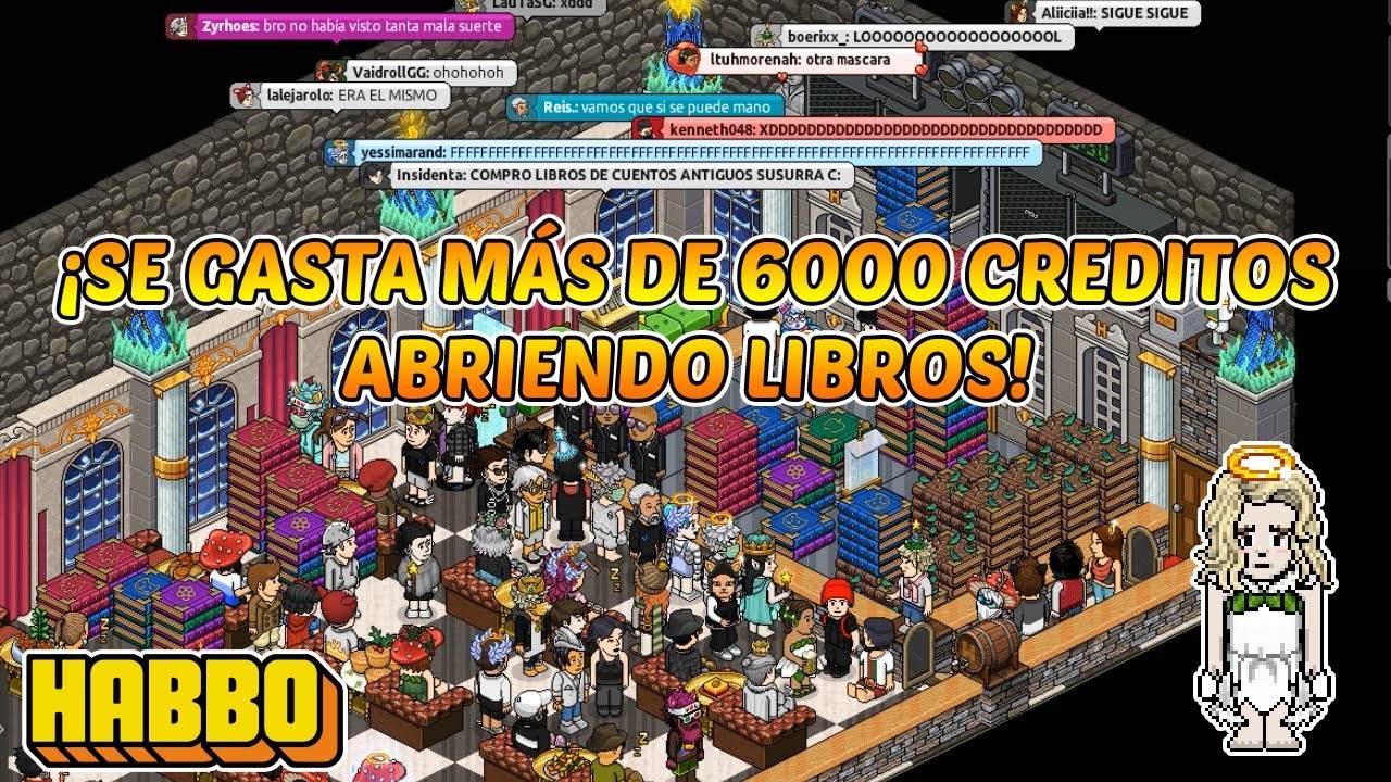 😦 HABBO GASTA MÁS DE 6000$ CRÉDITOS 💰  ABRIENDO 300 LIBROS ¡LO PIERDE TODO!