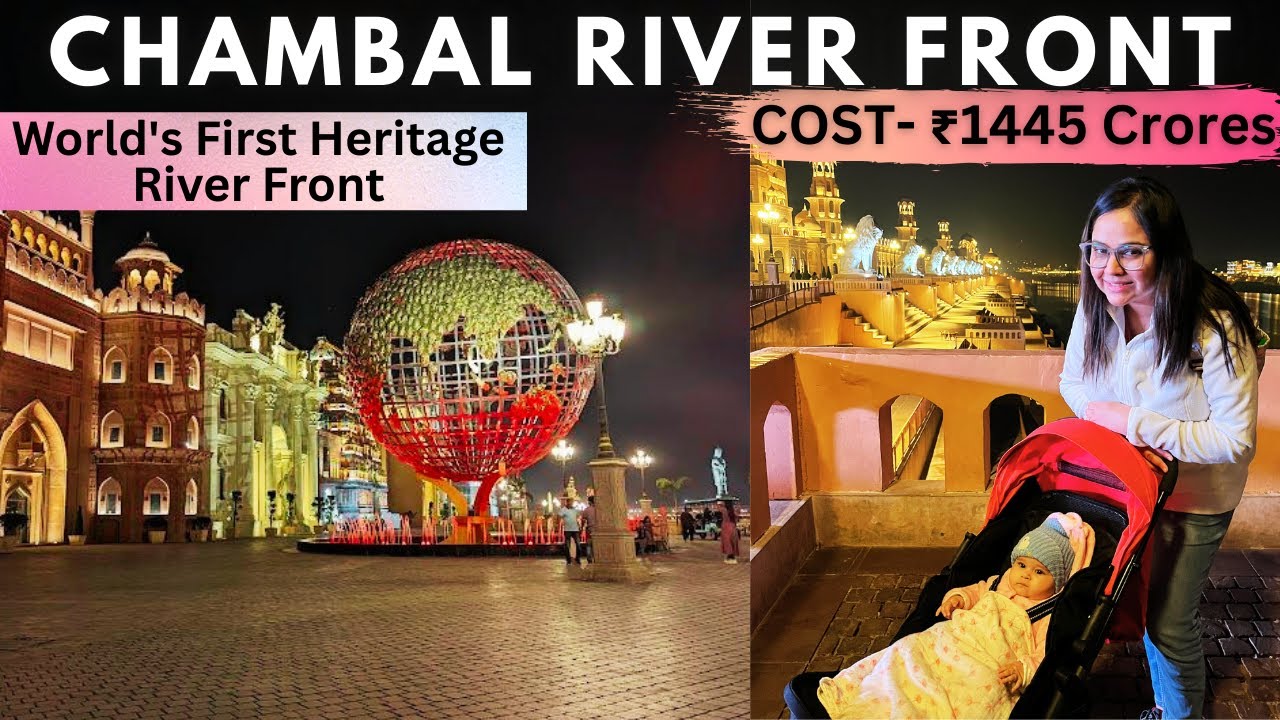 ₹1445 Crore ka Rajasthan’s Most Beautiful Surprise | Chambal Riverfront Kota Night View