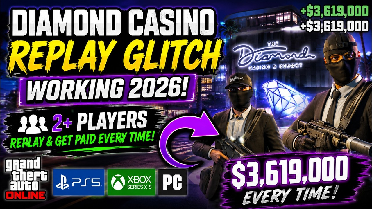 GTA 5 Online Diamond Casino Replay Glitch (Working After Patch) | PS5, Xbox & PC