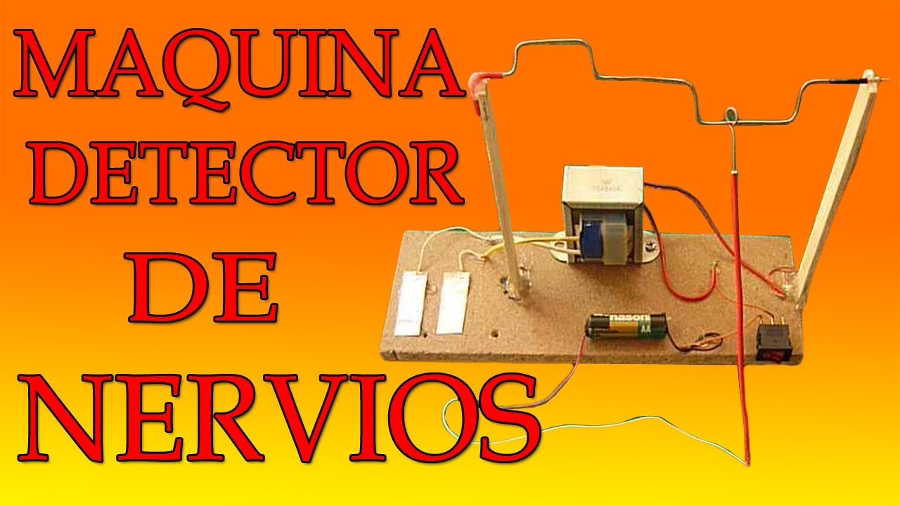Cómo Hacer Una Máquina Detector De Nerviosismo (muy fácil de hacer)