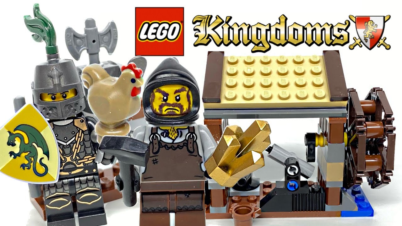 Rare LEGO Kingdoms Blacksmith Shop Attack review! 2011 set 6918!