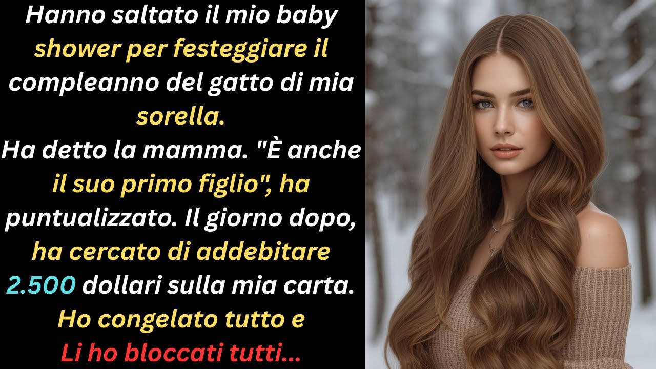 Hanno Saltato Il Mio Baby Shower Per Il Compleanno Del Gatto Di Mia Sorella. Mamma Ha Detto: