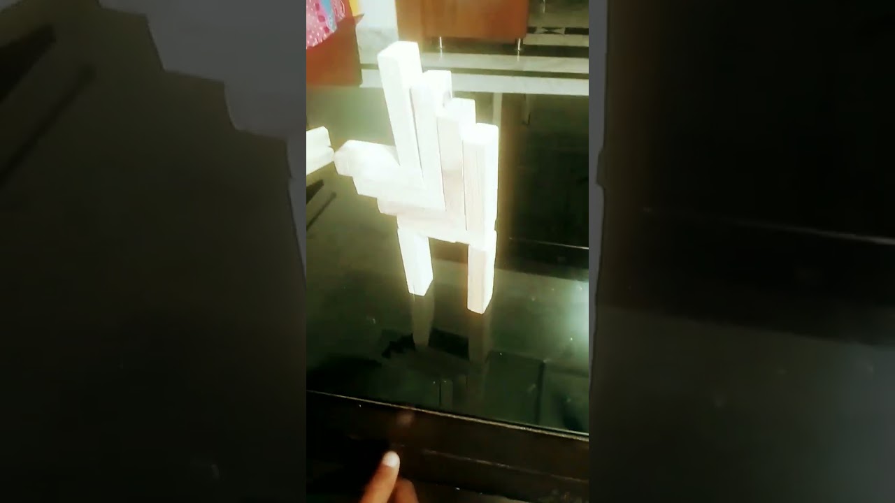 Jenga block 1stick. balance.   14stick😱😱
