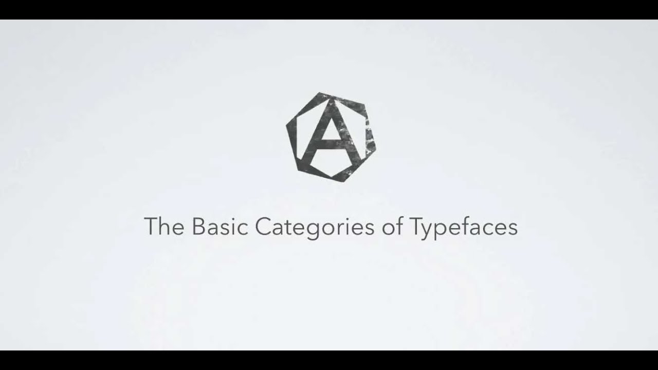 Almost Inevitable: Typography - Categories of Type