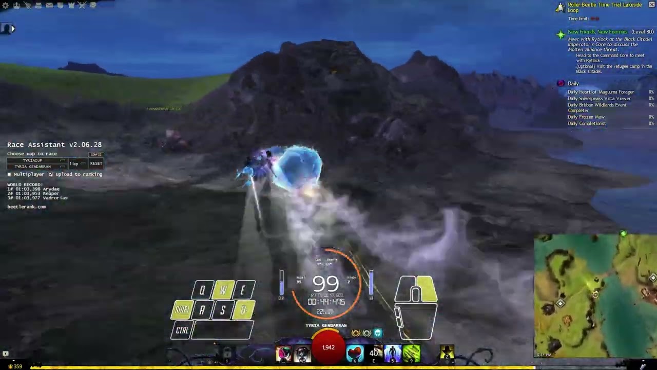 GW2 - Roller Beetle: Lakeside Loop (1:04.640)