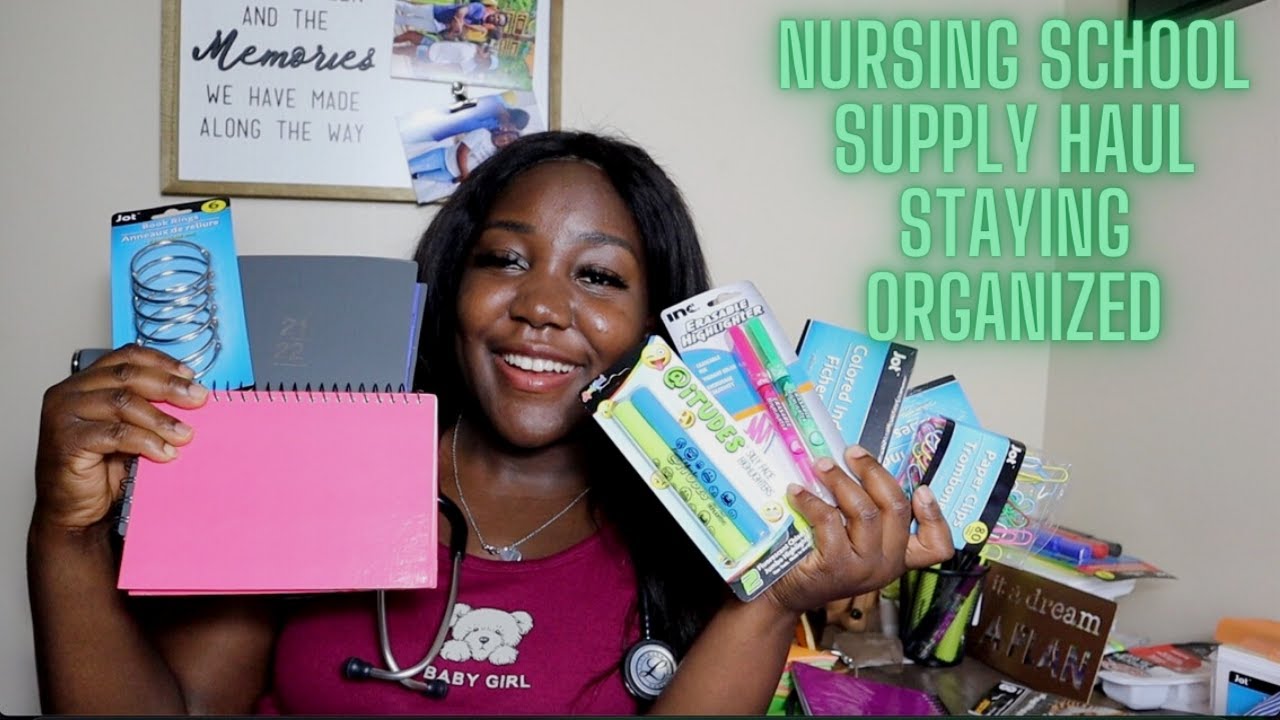 FIRST SEMESTER NURSING SCHOOL SUPPLY HAUL  + TIPS ON HOW TO STAY ORGANIZED & SUCCESSFUL IN SCHOOL