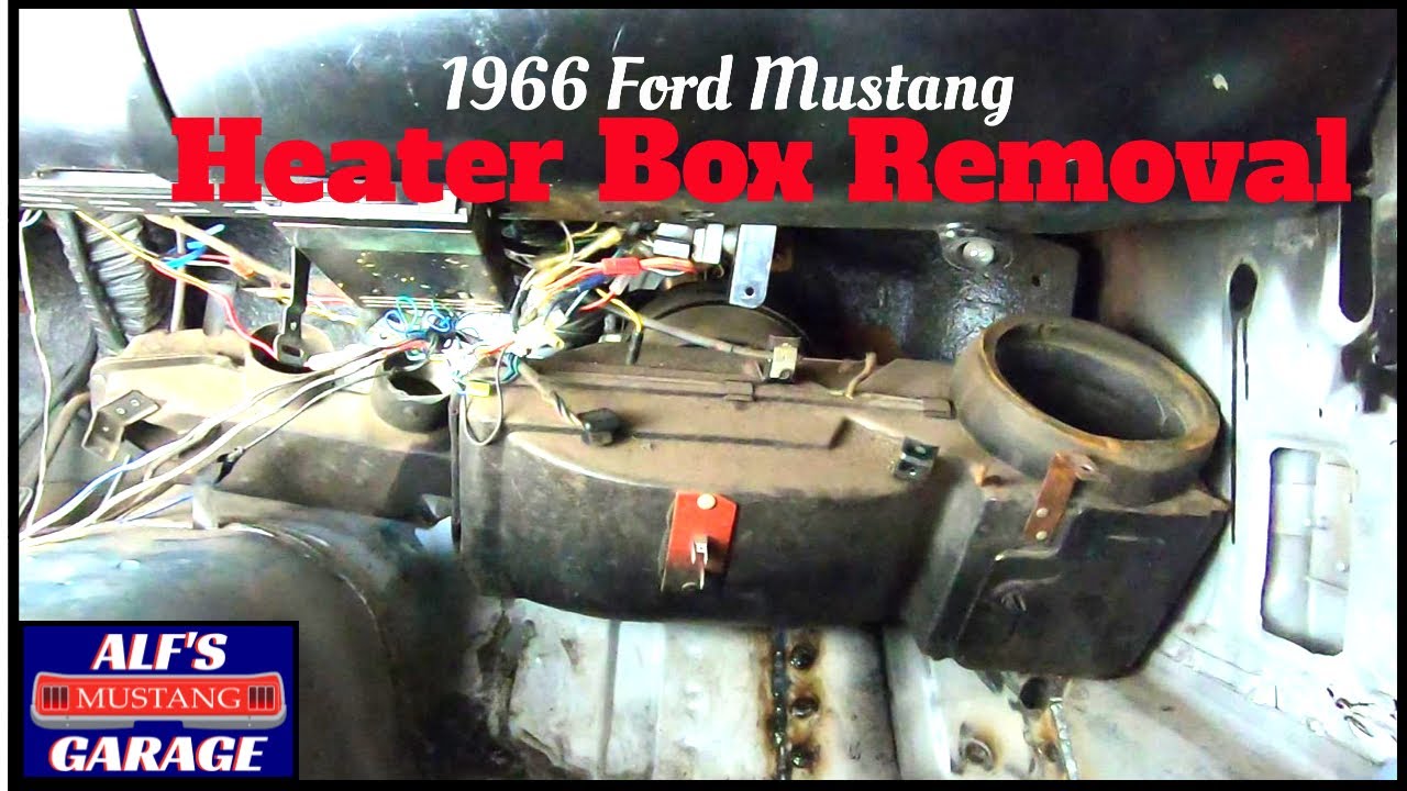 Снятие корпуса отопителя Ford Mustang 1966 года