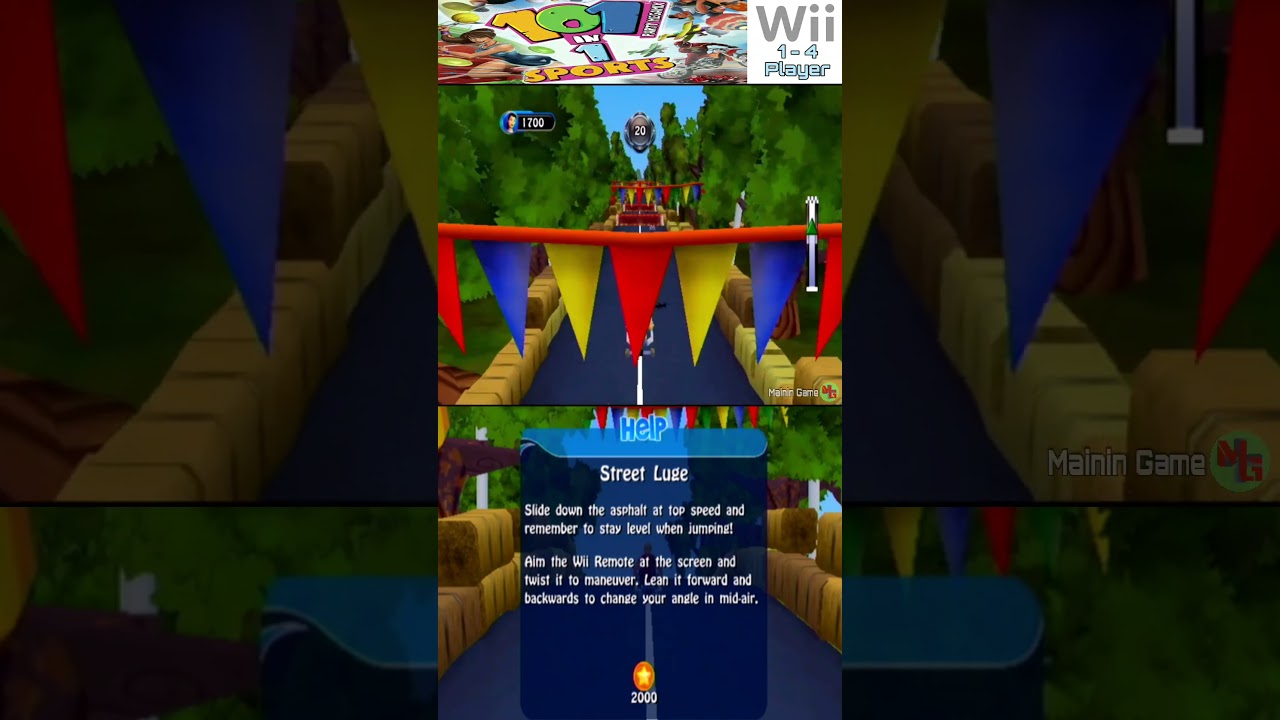 street luge - 101 in 1 Sports Party Megamix minigames - mainin game