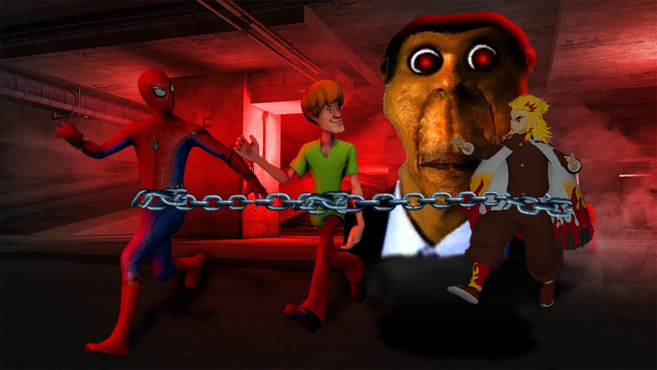 OBUNGA IS AFTER US BUT WE'RE CHAINED TOGETHER?! - Gmod Nextbots