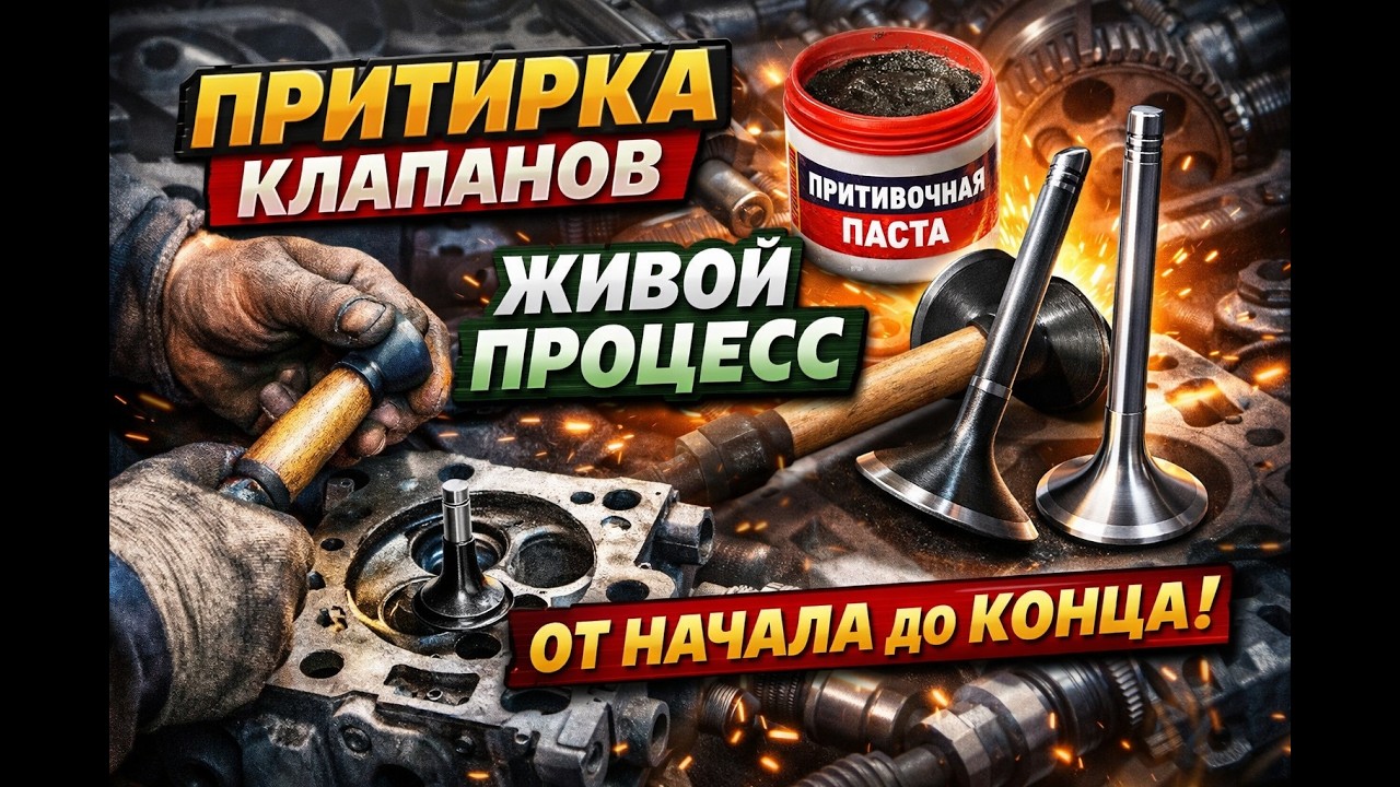 Притирка клапанов: живой процесс от начала до конца