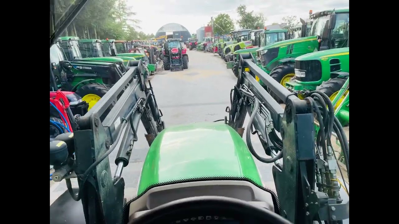 John Deere 6420 z ładowaczem czołowym TRIMA PROFESSIONAL 460, nowe opony, prezentacja *PESTROL*