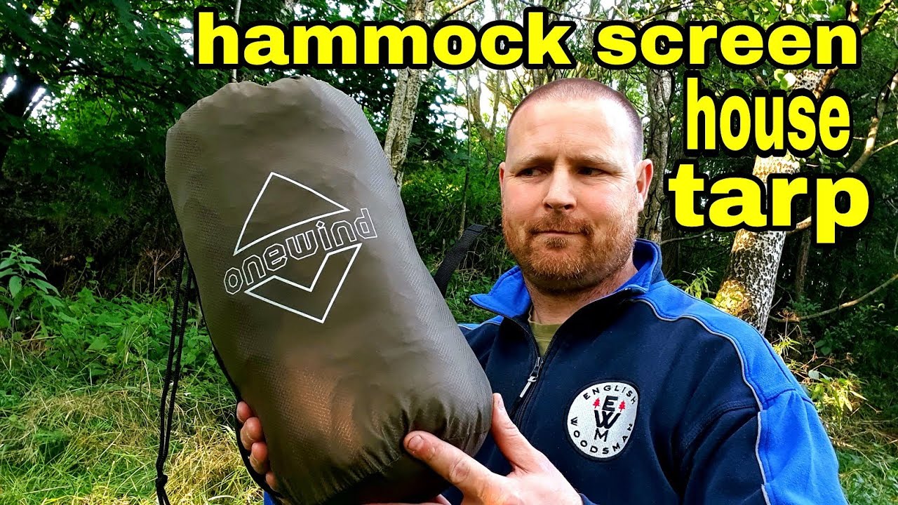 Reviewing a onewind hammock screen house tarp Mosquito net. onewind hammock equipment