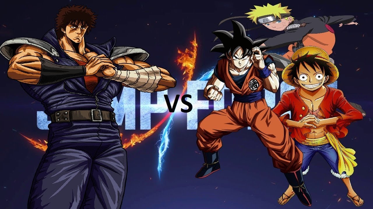 JUMP FORCE: Kenshiro vs Goku, Luffy and Naruto