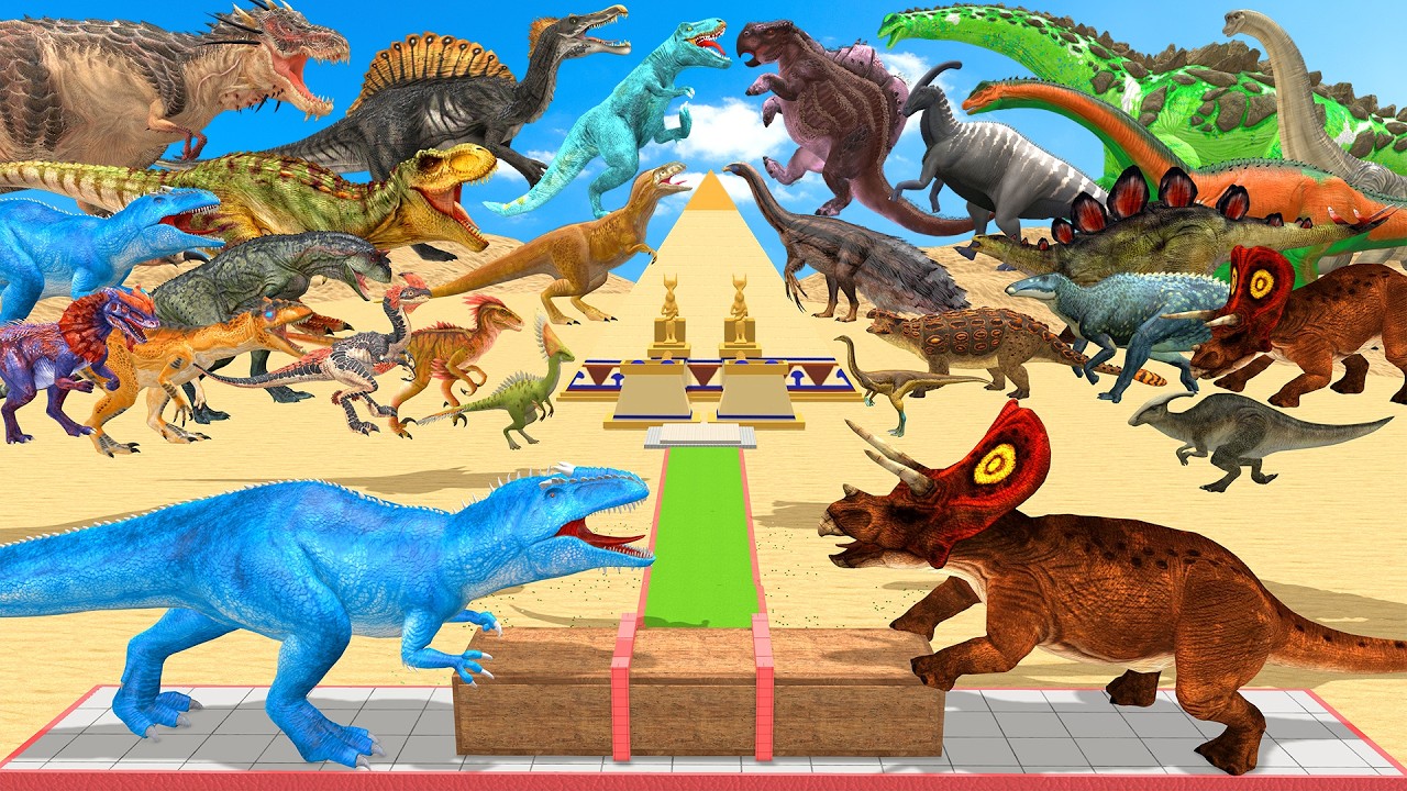 Carnivores Dinosaurs Vs Herbivore Dinosaurs Tug of War Who Will Win? Animal Revolt Battle Simulator