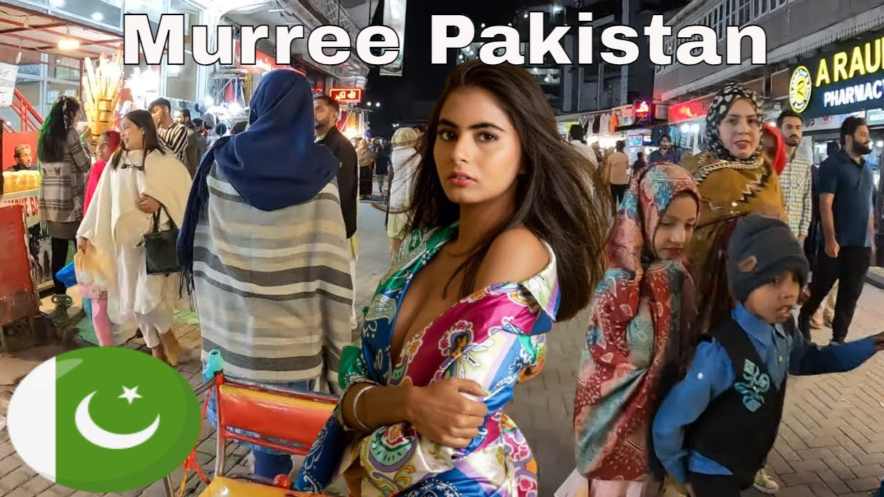 Murree Mall Road Night Walking Tour | Is This Pakistan? 4k