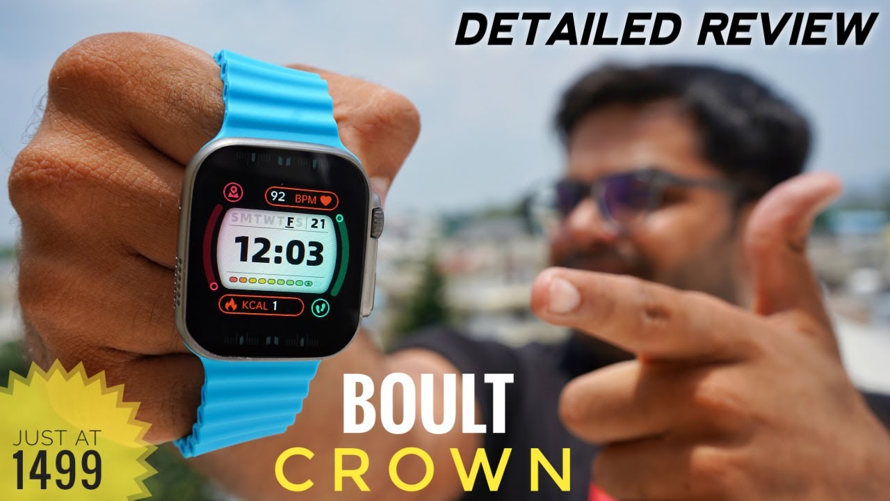 Умные часы Boult Crown с БОЛЬШИМ дисплеем и работающей заводной головкой всего за 1499 ⚡⚡