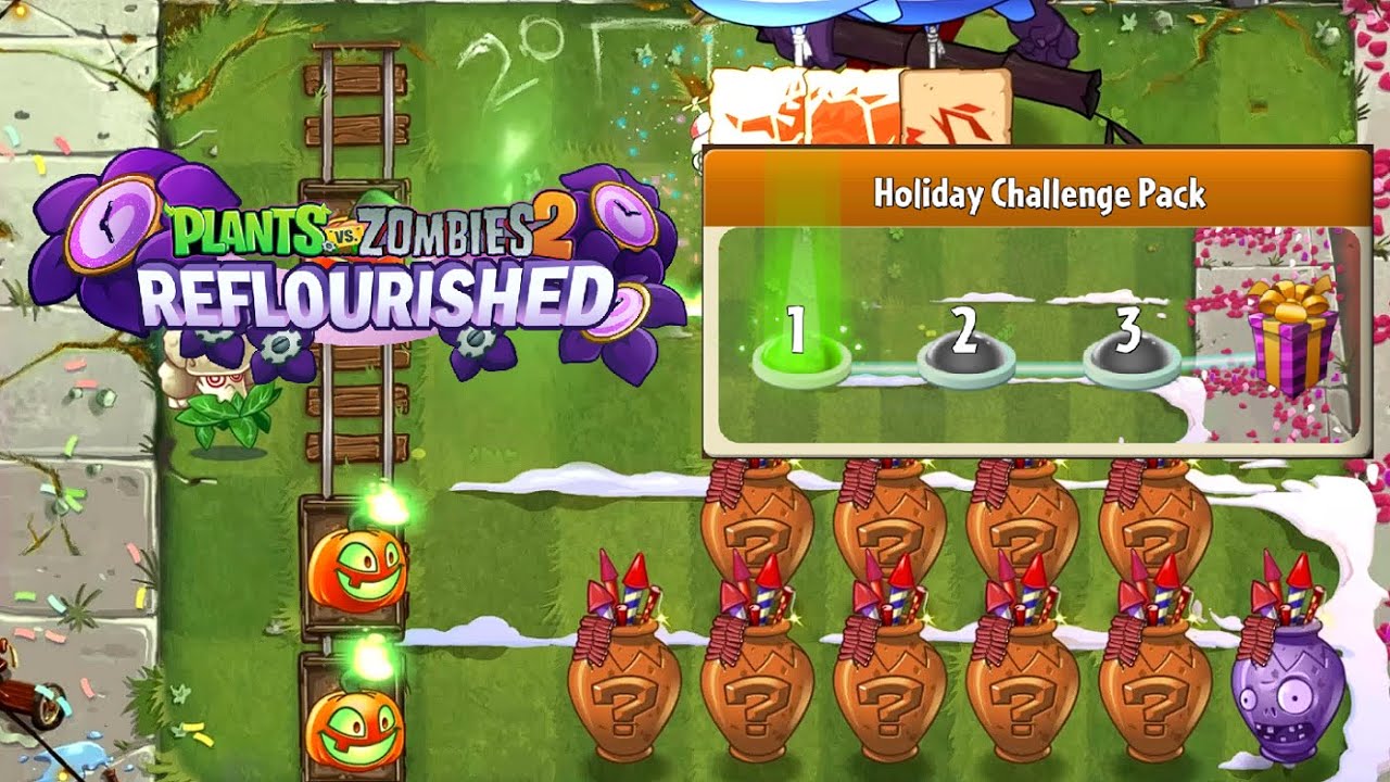 PvZ 2 Reflourished: Holiday Mashup Vasebreaker Challenge Pack