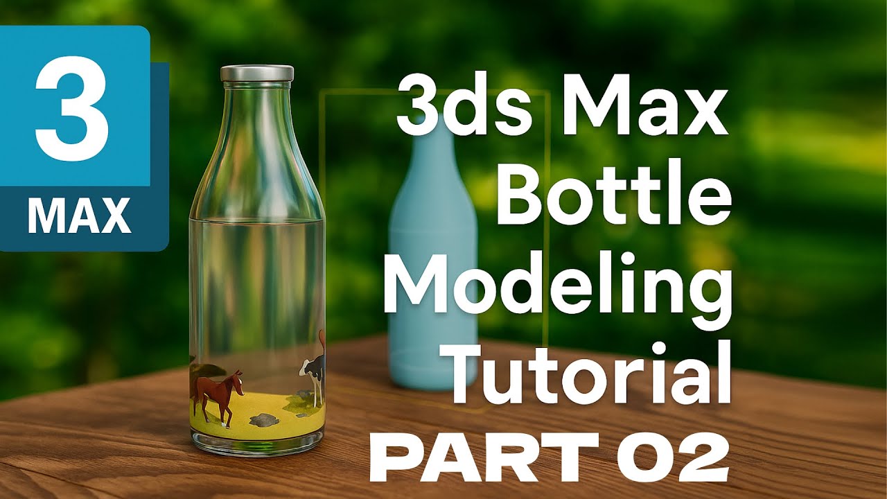 3ds Max Bangla Tutorial |  3ds Max Bottle Modeling & Rendering Tutorial | Part 02