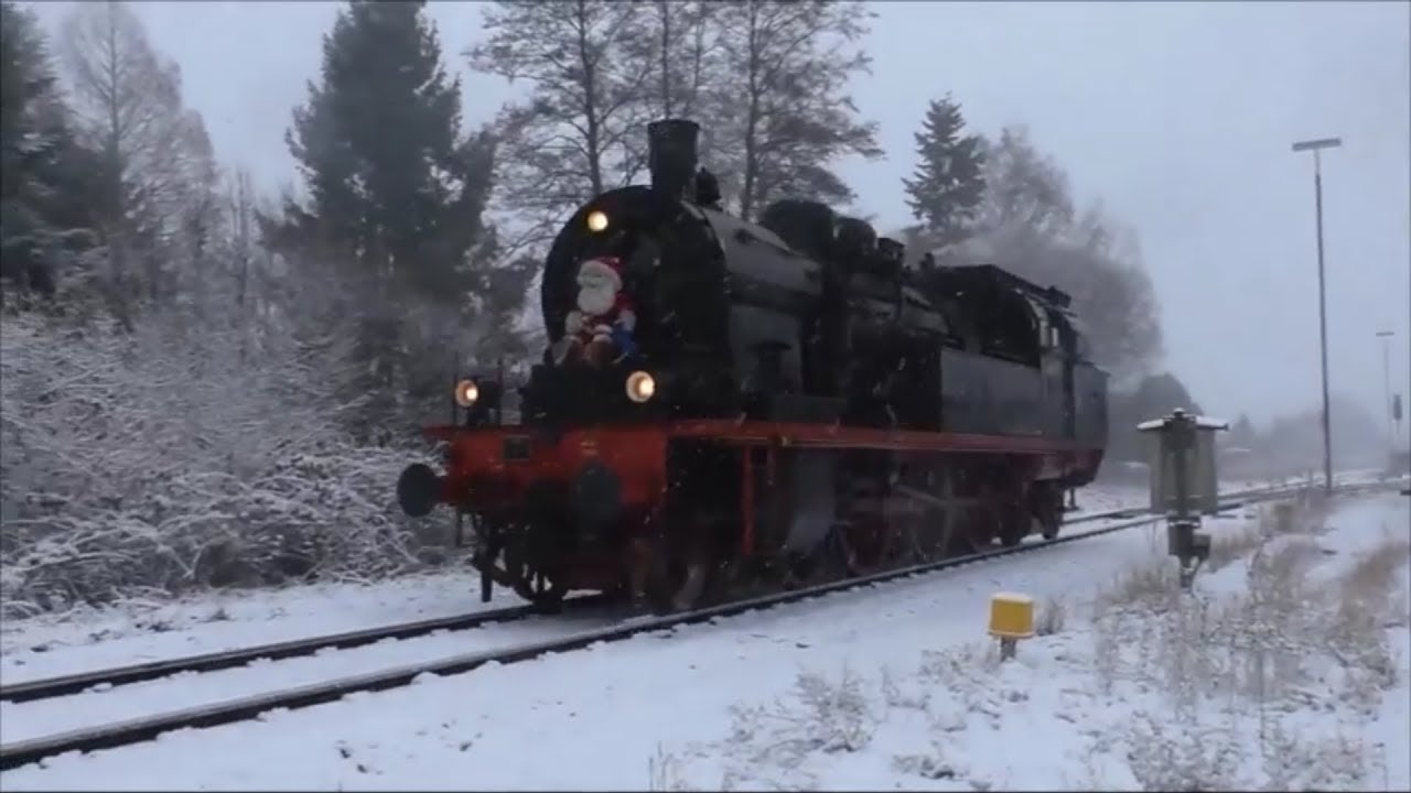 Weihnachtsfahrten auf der  TWE Strecke Gütersloh Nord - Hövelhof mit 78 468 10.12.2017 (HD)