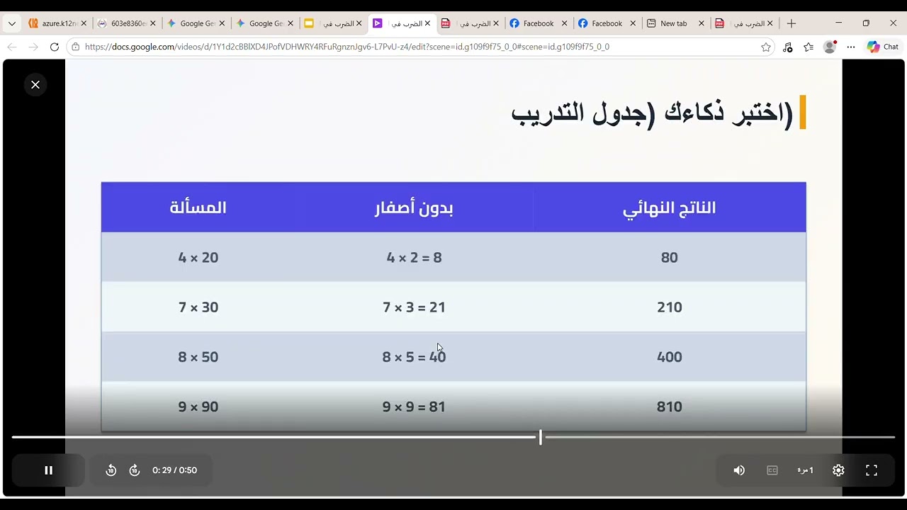 الضرب في العشرات   Google Vids and 10 more pages   Profile 1   Microsoft​ Edge 2026 03 18 01 00 04