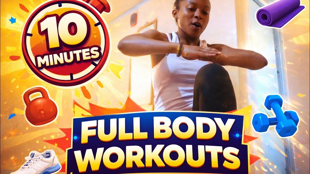 10 MINUTES  FULL BODY WORKOUT  AT HOME (no equipment used)
