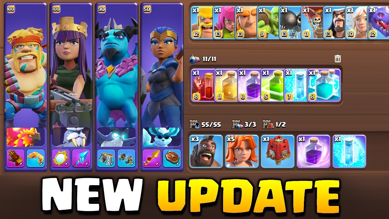 New Army Screen and Recipes in Clash of Clans!