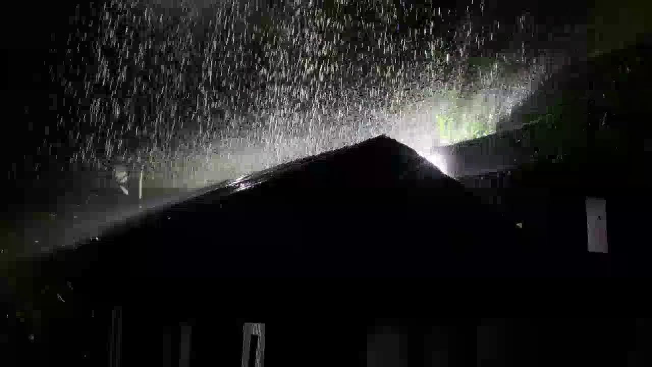 Night Rain on Tin Roof 🌙 Sleep Calm and Deep