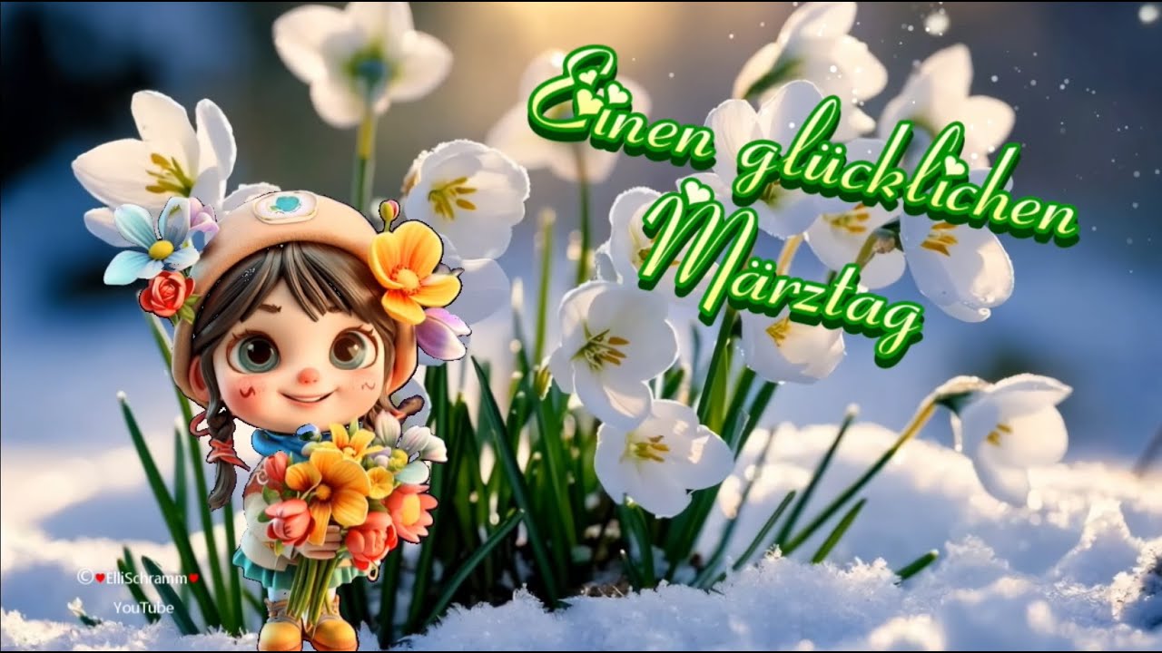 Liebe Grüße im März für einen glücklichen Tag 💖