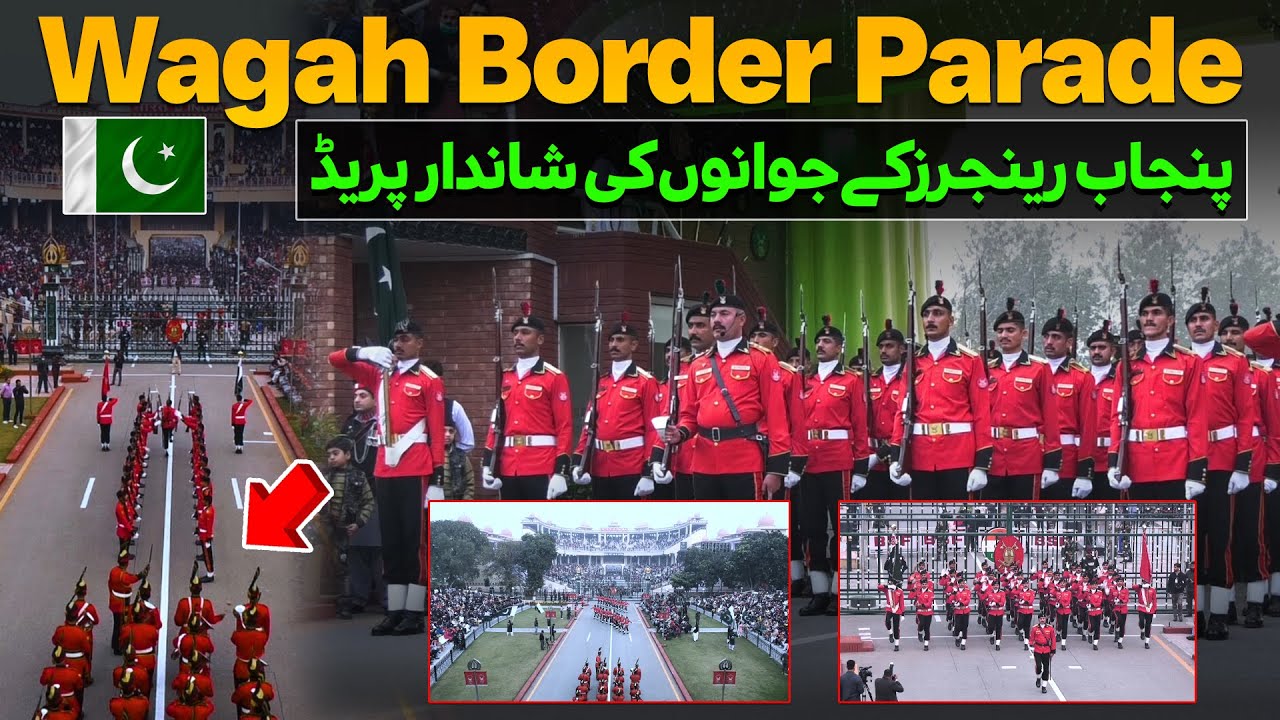 Punjab Rangers Special Parade on Wagah Border in Red Uniform | Discover Pakistan TV