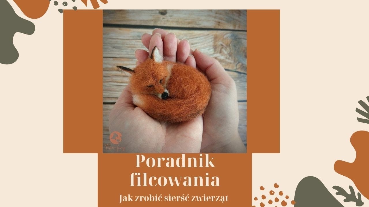 Poradnik filcowania, jak zrobić sierść zwierząt/ How to make animal hair #filcowanie #needlefelting