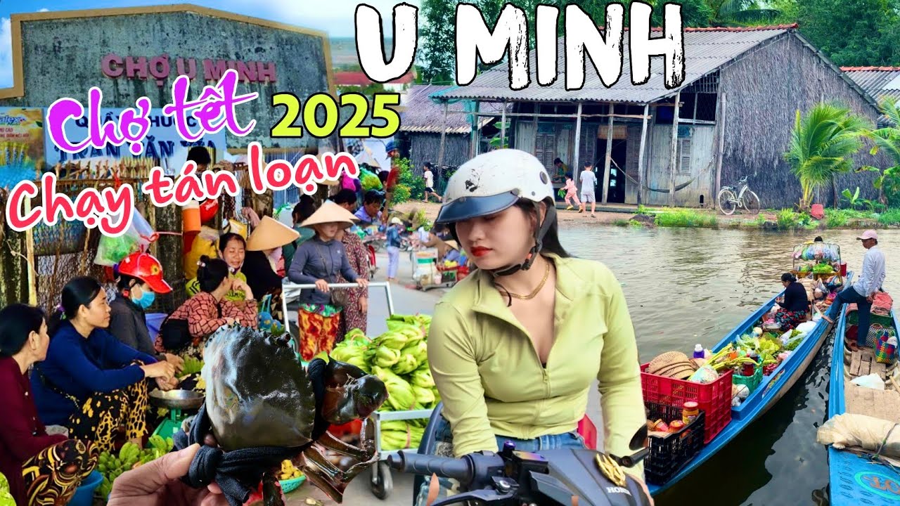 Chạy tán loạn chợ Tết U Minh 2025 - bất ngờ mùa của biển khủng xứ rừng Cà Mau