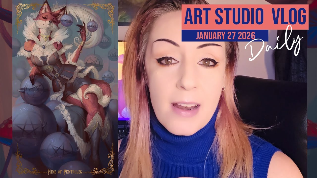 Daily Art Studio Vlog: Day 5 - Formatting the Swords and Pentacles
