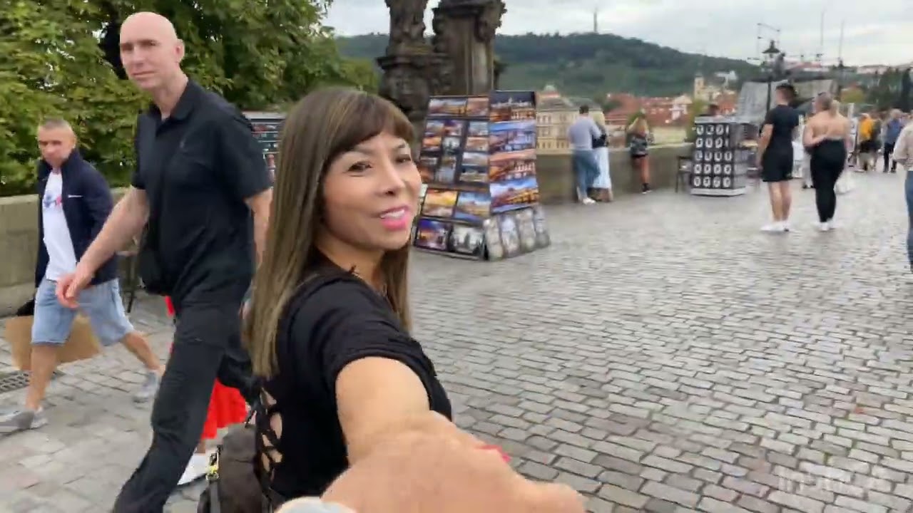 PCTV ComfortVision Worldwide Prague trippin Saint Charles bridge on the river Dancing House 8/28/22