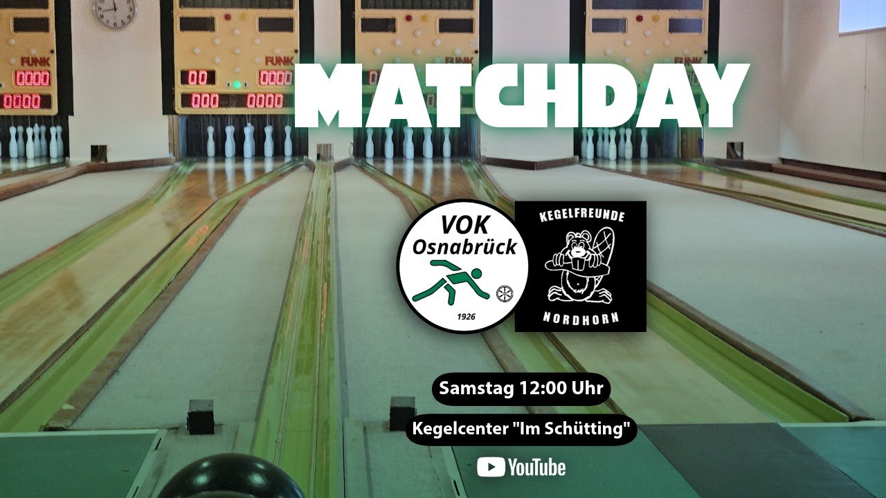 VOK Osnabrück 1 - KF Nordhorn 2 | Verbandsliga KVN | 25/26 | Sportkegeln Schere