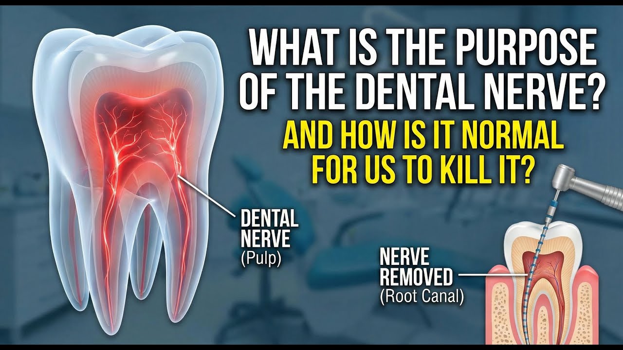 What is the purpose of the dental nerve? And how is it normal for us to kill it?