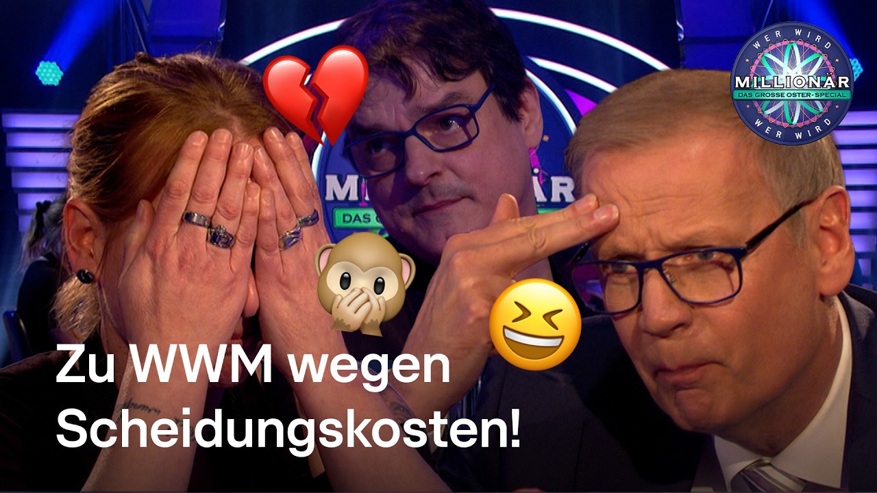 Scheidung gesichert? Ihr Ex unterst&uuml;tzt sie als Joker! ​😜​📝​🚀​ ​​​​| Wer wird Million&auml;r?