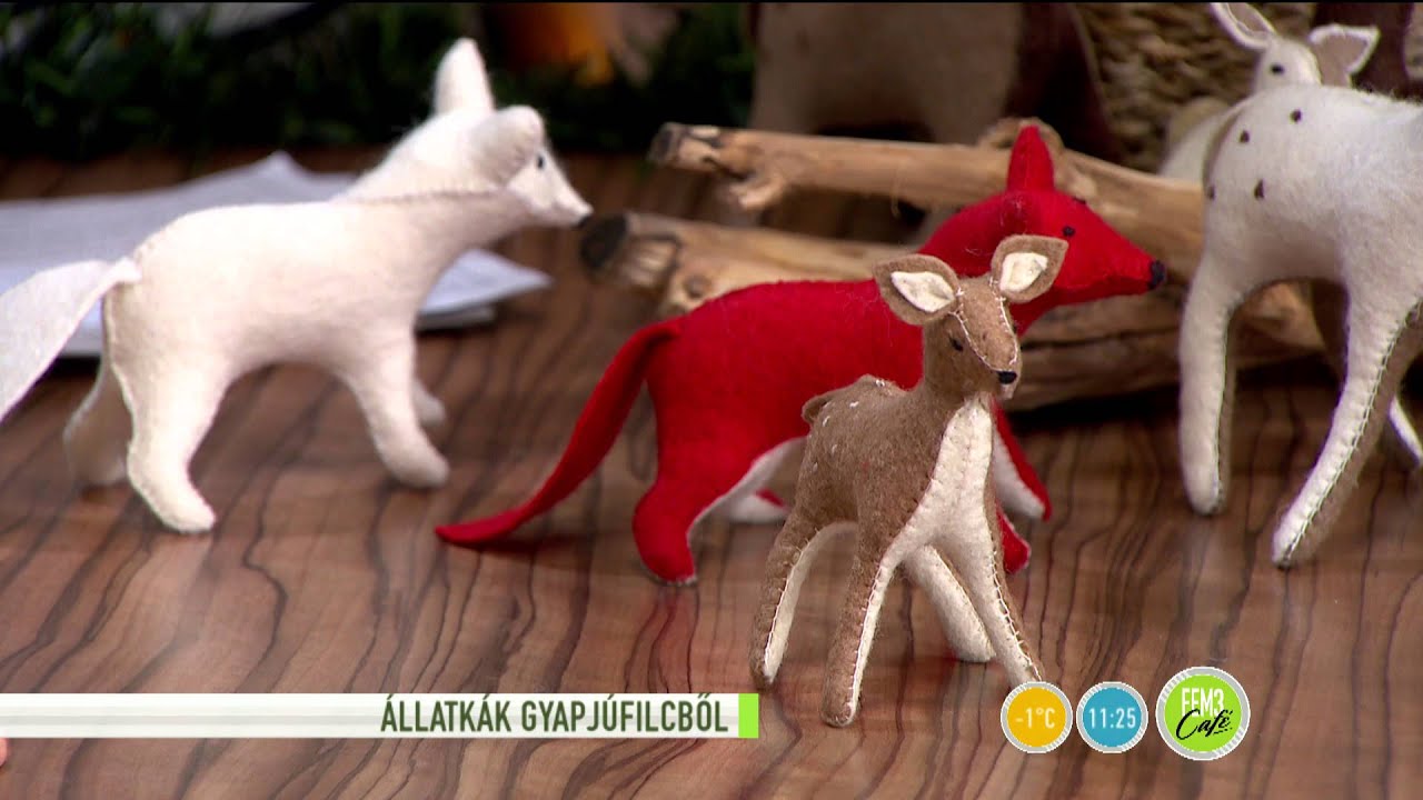 Tündéri filc állatkák lépésről-lépésre-2015.12.14.-tv2.hu/fem3cafe