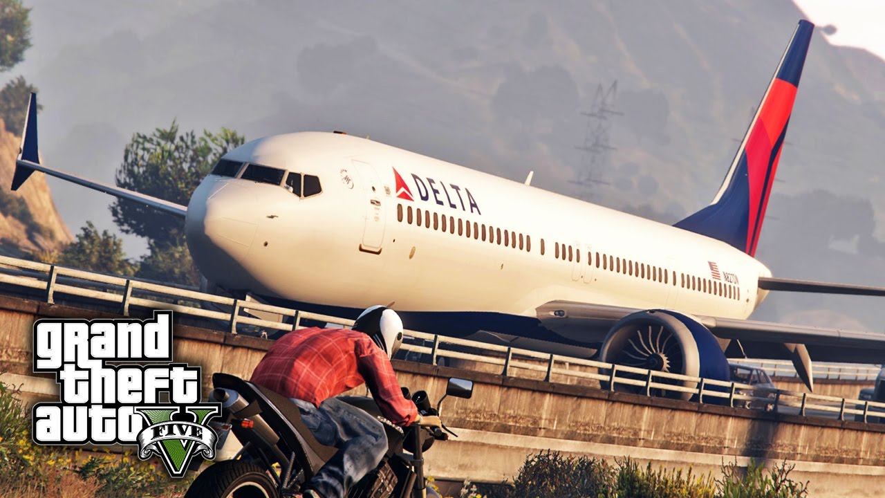GTA V E51 - Boeing 737-MAX 8 Emergency Highway Landings | Mod Showcase