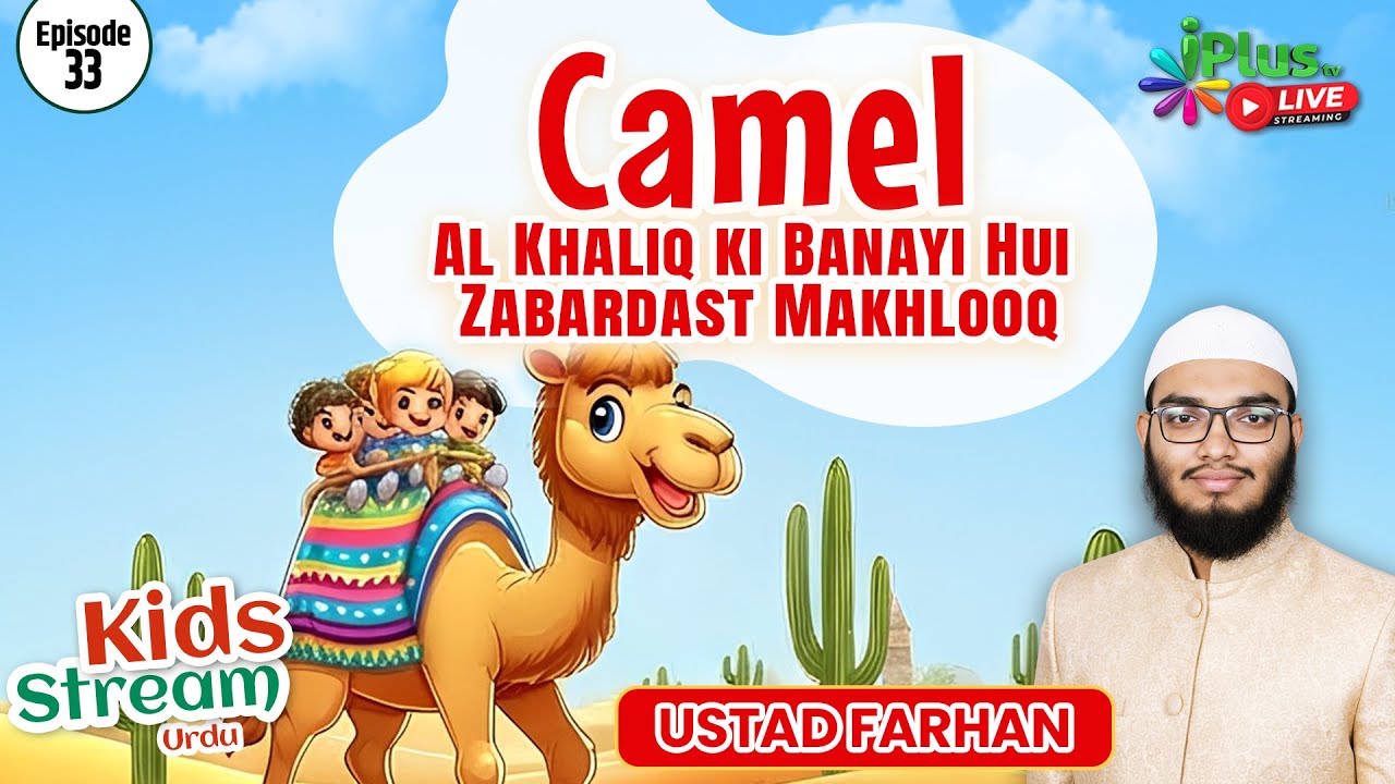Camel Al Khaliq Ki Banayi Hui Zabardast Makhlooq STREAM URDU EP 33 |  Ustad Farhan Somani iPlusTV