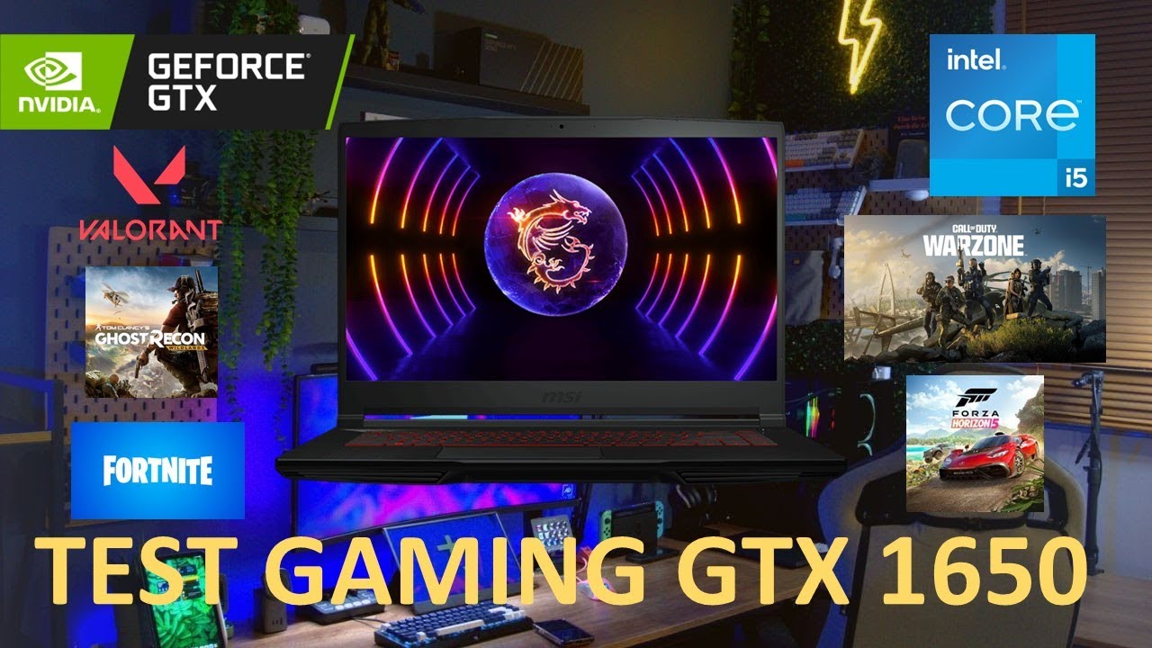 Test Gaming GTX 1650 2024 MSI GF63