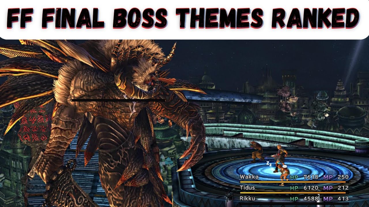 Ranking All 16 Mainline Final Fantasy Final Boss Battle Themes from WORST to BEST (No Commentary)