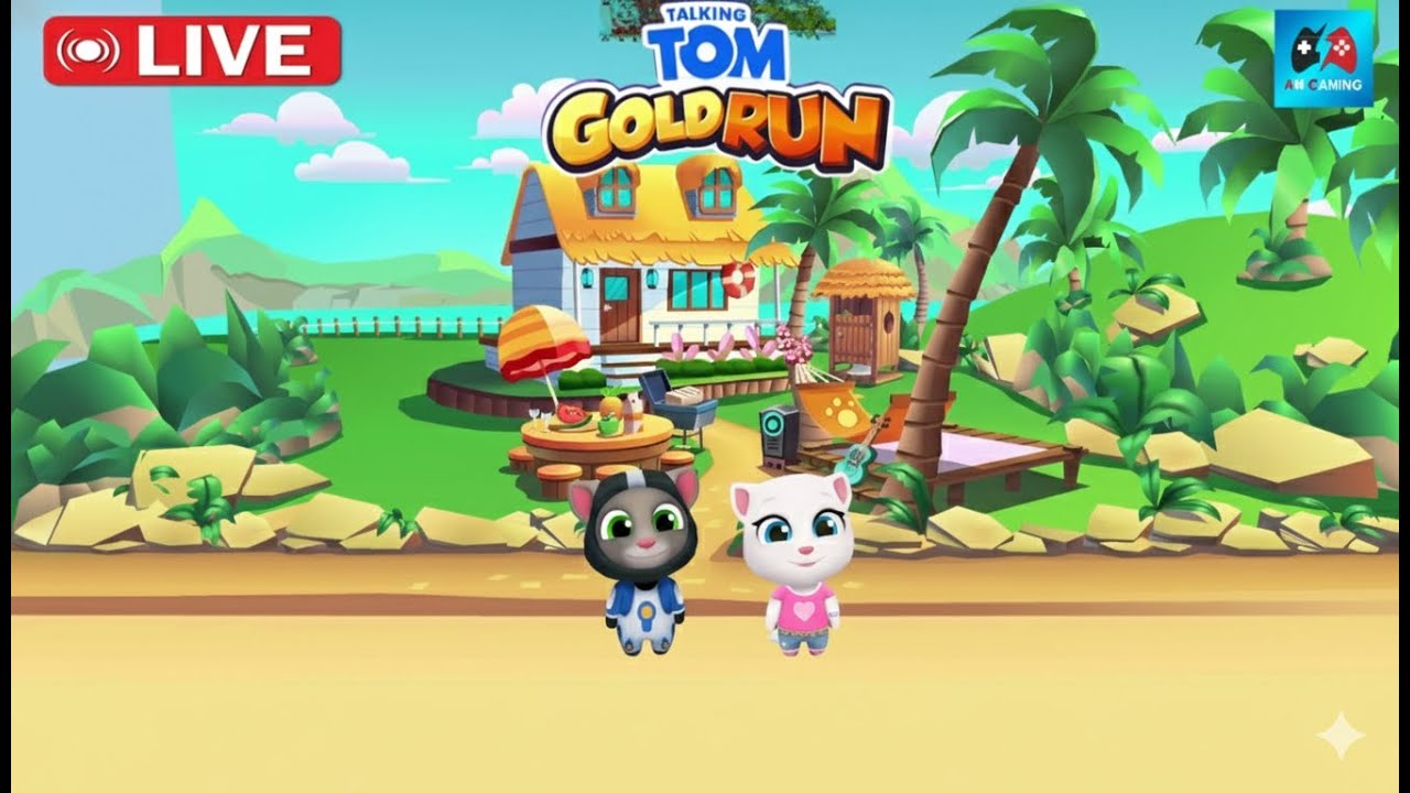 Talking Tom Gold Run Gameplay Day Live 59 Gameplay | 4K AM Gaming Live Stream